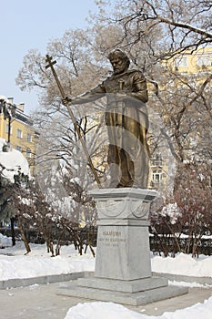 The monument of the Bulgarian Tsar Samuil