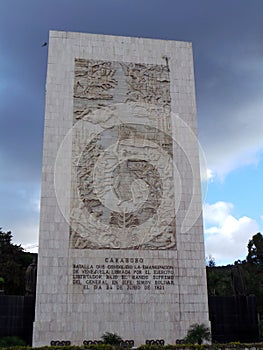 Monument Carabobo battle Simon Bolivar and other heroes of independece, Independence Monument, Los Proceres, Caracas, Venezuela