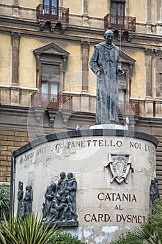 Monument of Cardinal Dusmet in Catania