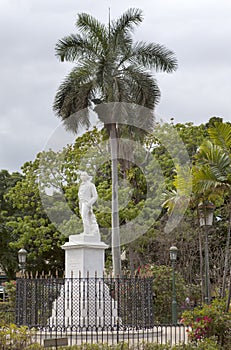 Monument of Carlos Manuel de Cespedes, first president ,in the center of city, Havana, Cuba photo