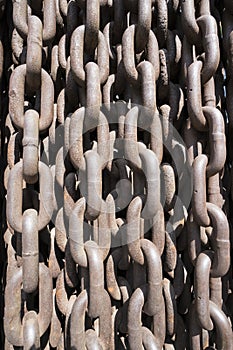 the monument of chains in Budapest