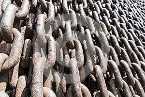 The monument of chains in Budapest