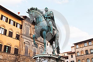 Monument of Cosimo I on Piazza della Signoria