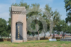 Monument at DaMing Palace National Heritage Park(UNESCO World heritage site), Xian, Shaanxi, China.