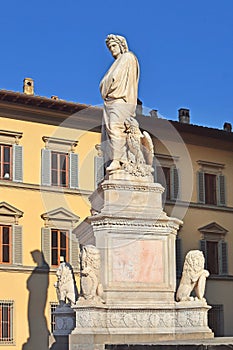 Monument Dante Alighieri at Piazza Santa Croce, Florence