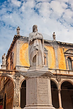 Monument of Dante, Verona, Italy