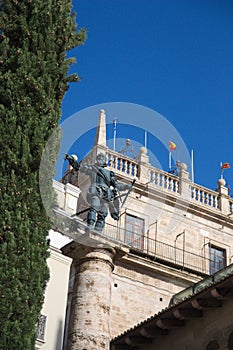 Monument dedicated to the conquistador Francisco Pizarro in Valencia capital