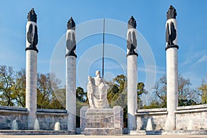 Monument dedicated to the heroes fallen defending Chapultepec castle in Mexico City photo