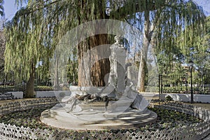 Monument dedicated to the poet Gustavo Adolfo Bcquer in Seville photo