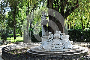 Monument dedicated to poet Gustavo Adolfo Becquer photo