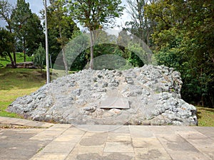 A monument dedicted to the British Legion who helped Simon Bolivar`s army win independence for Colombia at the Puente de Boyaca