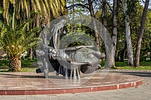 Monument devoted to Abkhazians