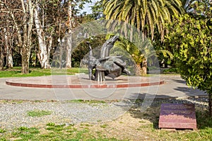 Monument devoted to Abkhazians