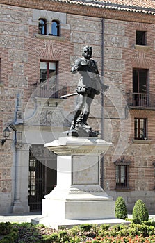 Monument of don alvaro de bazan, madrid photo