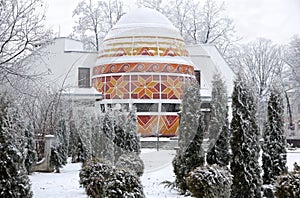 The monument of Easter egg in Kolomyia