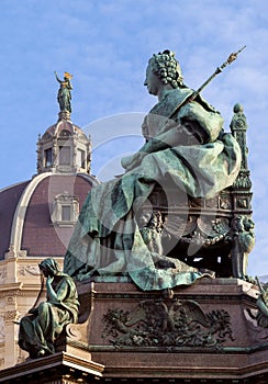 Monument of Empress Maria Theresia in front of Art History Museum in Vienna