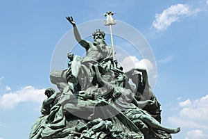 Monument Father Rhine Duesseldorf