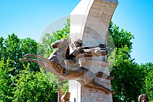 Monument of Fatih Sultan Mehmet in Istanbul.