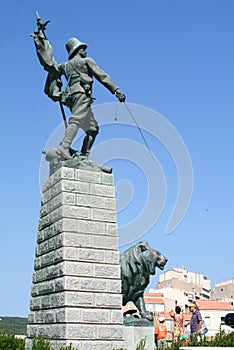 Monument of the Foreign Legion in the Citadel of Bonifacio