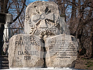 The Monument of the Four Allies in Alei Park, Giurgiu