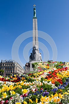Monument of freedom in Riga, Latvia