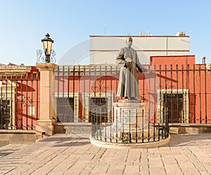 Monument in front of Cathedral in Saltillo photo