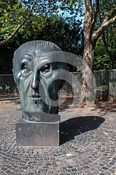 Monument of German chancellor Adenauer photo