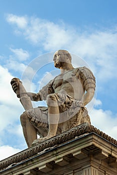 Monument of Giovanni delle Bande Nere at Piazza San Lorenzo by Baccio Bandinelli, Florence, Italy