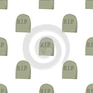 Monument on grave pattern seamless vector
