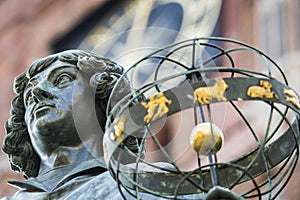 Monument of great astronomer Nicolaus Copernicus, Torun, Poland