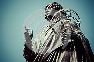 Monument of great astronomer Nicolaus Copernicus, Torun, Poland