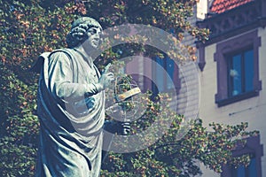 Monument of great astronomer Nicolaus Copernicus, Torun, Poland