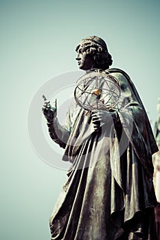 Monument of great astronomer Nicolaus Copernicus, Torun, Poland