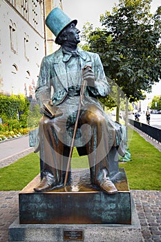 Monument of Hans Christian Andersen in Copenhagen, Denmark