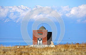 The monument in honor of the Hero of Kyrgyz nation