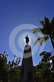 Monument in honor of Julio Koeler, German-Brazilian engineer in Petropolis