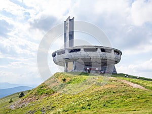 Monument House of the Bulgarian Communist Party on Buzludzha Peak, Bulgaria.