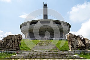 The Monument House of the Bulgarian Communist Party on the Buzludzha Peak