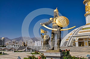 Monument of independence in Ashgabat photo