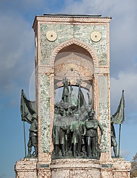 Monument of Independence in Taksim Istanbul photo