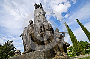 Monument of Independence in Vlore, Albania photo