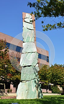 Monument â€œInvisible Forcesâ€ of Jim Sanborn in Arlington.