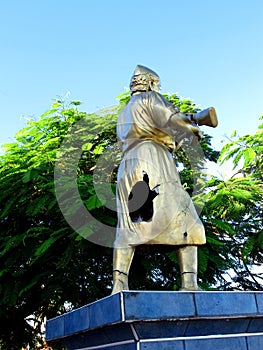 The monument in Iquitos on the Amazon river, Peru