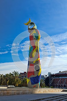 Monument, Joan MirÃÂ³, Barcelona photo
