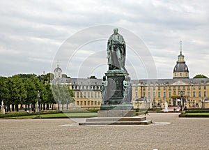 Monument of Karl Friedrich in Karlsruhe Palace. Germany