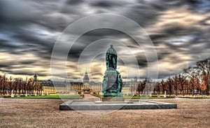 Monument of Karl Friedrich von Baden and Karlsruhe Palace