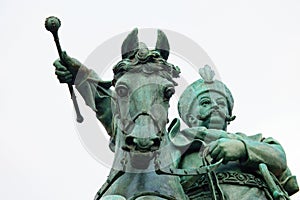 Monument of king Jan III Sobieski in Gdansk. Poland