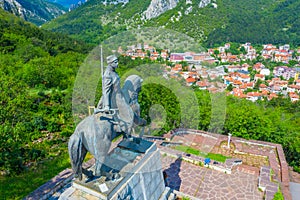 Monument of the leaders to the freedom over Vratsa, Bulgaria