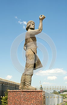 Monument of the Lefthander, Russian folk craftsman. Tula, Russia