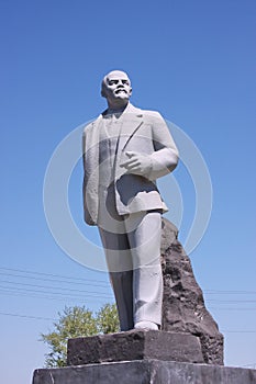 Monument Lenin on an area